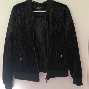 Black velvet coat